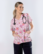 Little Remedies Gentle Care Icons Women Scrub Top