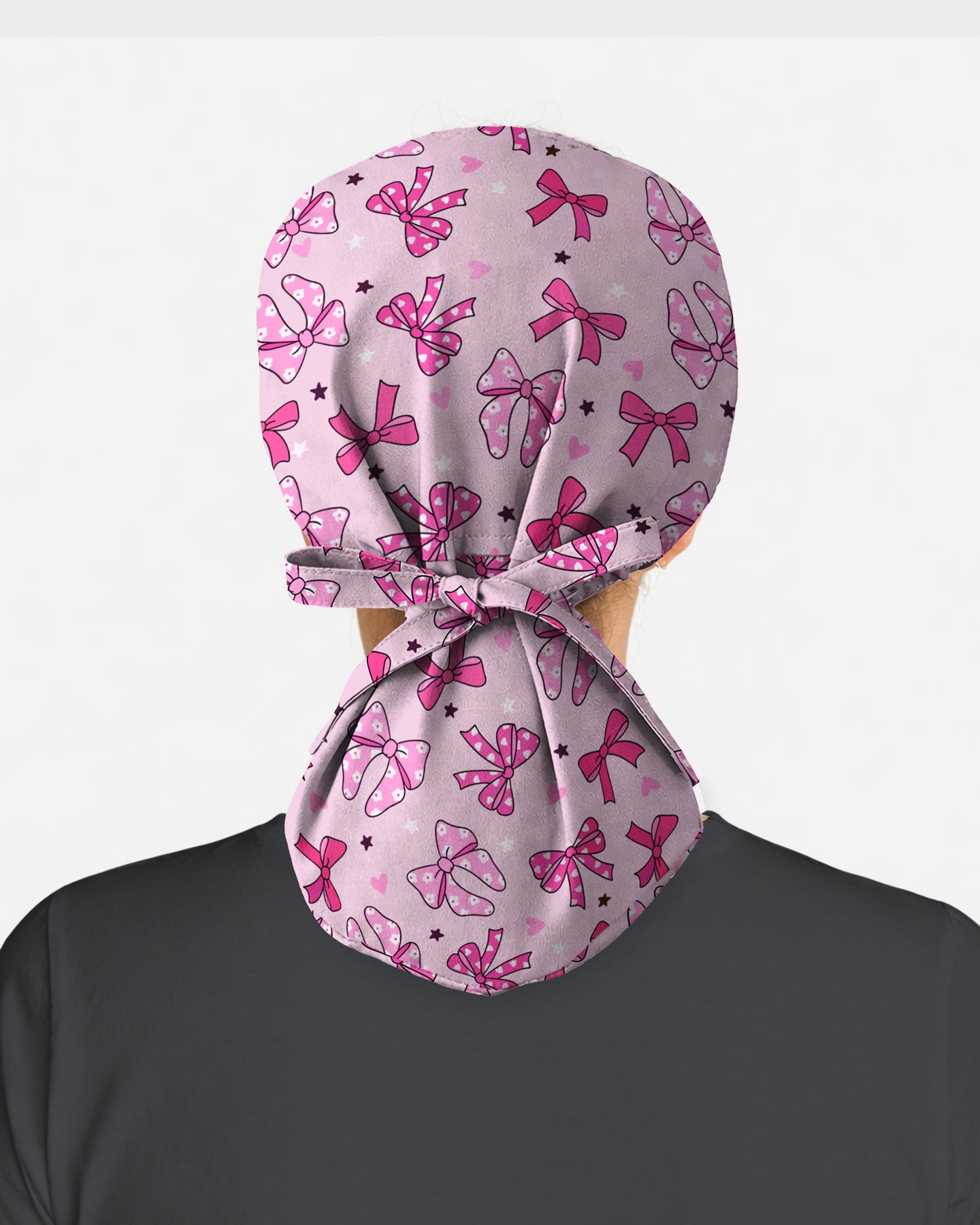Pretty in Bows Soft Girly Charm Scrub Cap