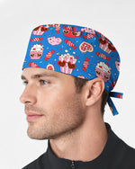 Groovy Snacks Funky Colorful Treat Parade Scrub Cap