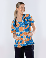 Orange Bliss Citrus Sunshine Fresh Glow Women Scrub Top
