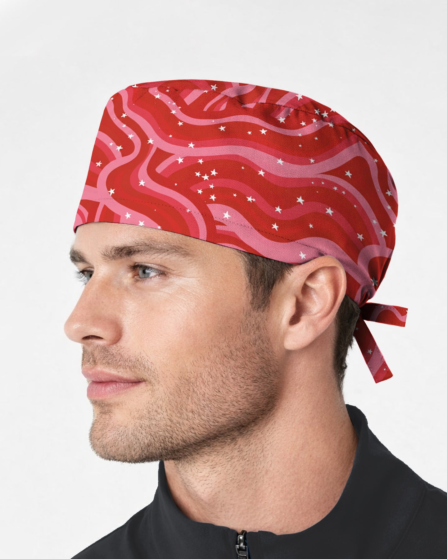 Red Revival Bold Cherry Pop Energy Scrub Cap