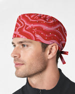Red Revival Bold Cherry Pop Energy Scrub Cap
