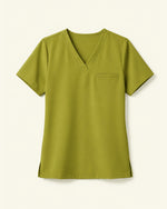 Women's One-Pocket V-neck Scrub Top Avocado