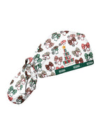 Personalized Name Is This Jolly Enough Christmas Stethoscope Bow Pattern Gift For Nurse Cap