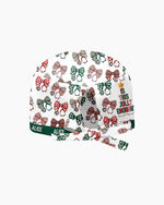 Personalized Name Is This Jolly Enough Christmas Stethoscope Bow Pattern Gift For Nurse Cap