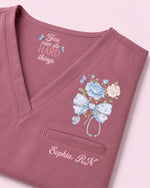 Personalized Name And Job Title Nurse You Can Do Hard Things Stethoscope Bow With Flower Top