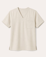 Men's One-Pocket V-neck Scrub Top Birch