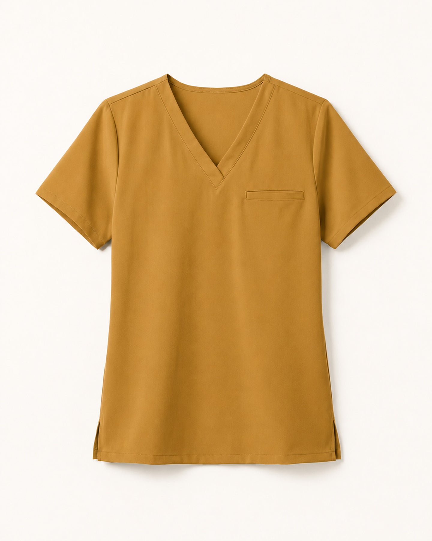 Women's One-Pocket V-neck Scrub Top Cider