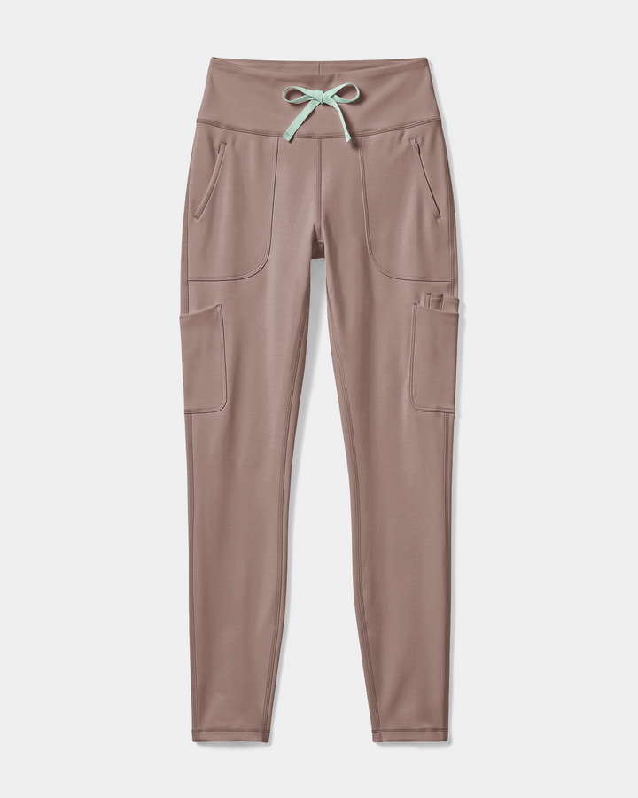 High-Rise Scrub Legging Smokey Taupe