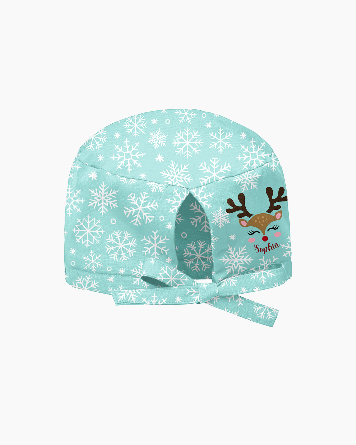 Personalized Name And Reindeer Christmas Crew Funny Gift For Nurse Coworker Cap