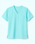 Men's One-Pocket V-neck Scrub Top Surf