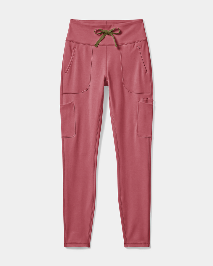 High-Rise Scrub Legging Berry Spice