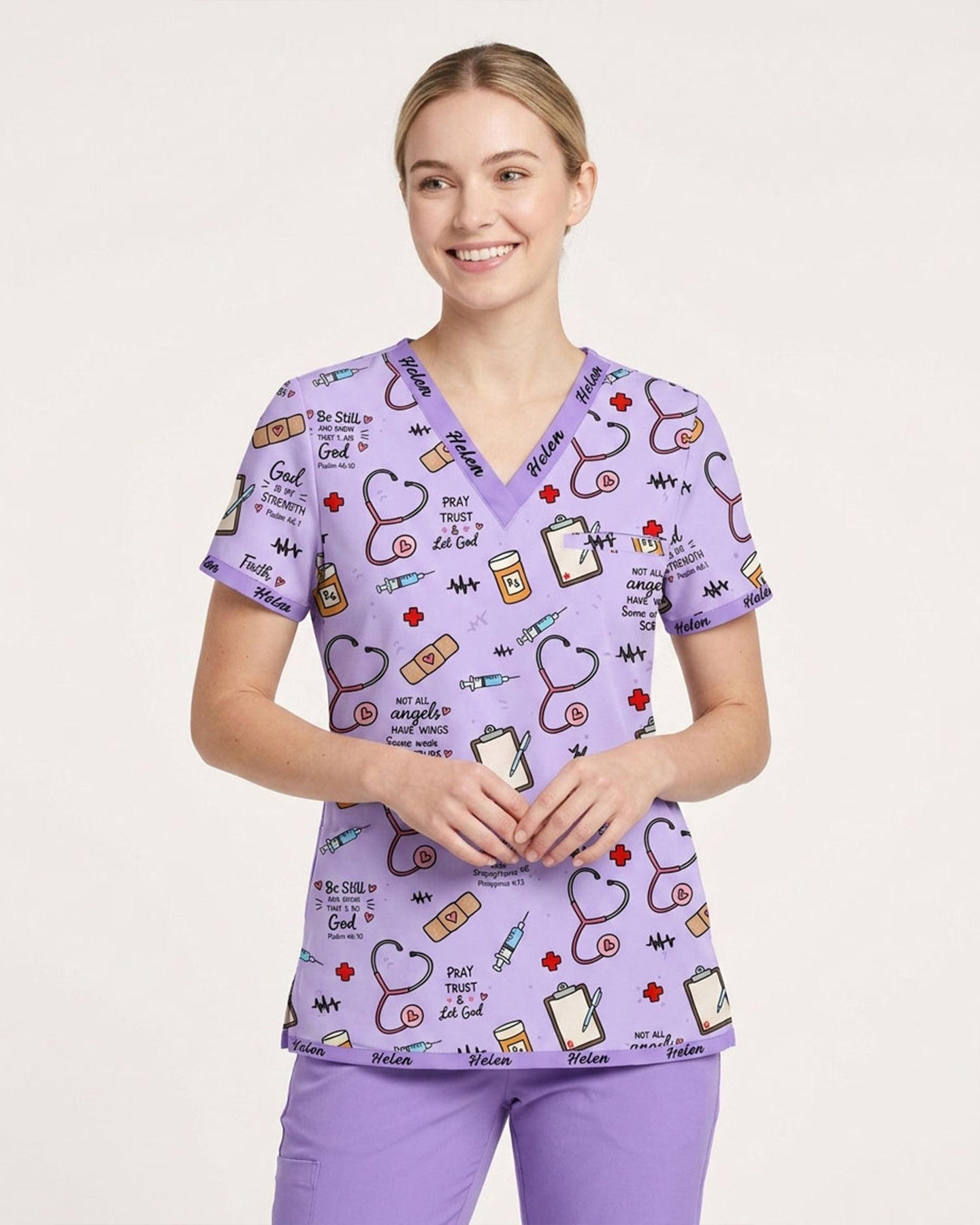 Personalized Name Nurse God Affirmations Top
