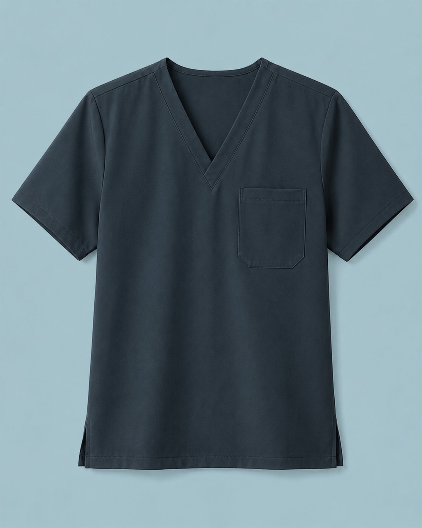 Men's One-Pocket V-neck Scrub Top Dark Harbor