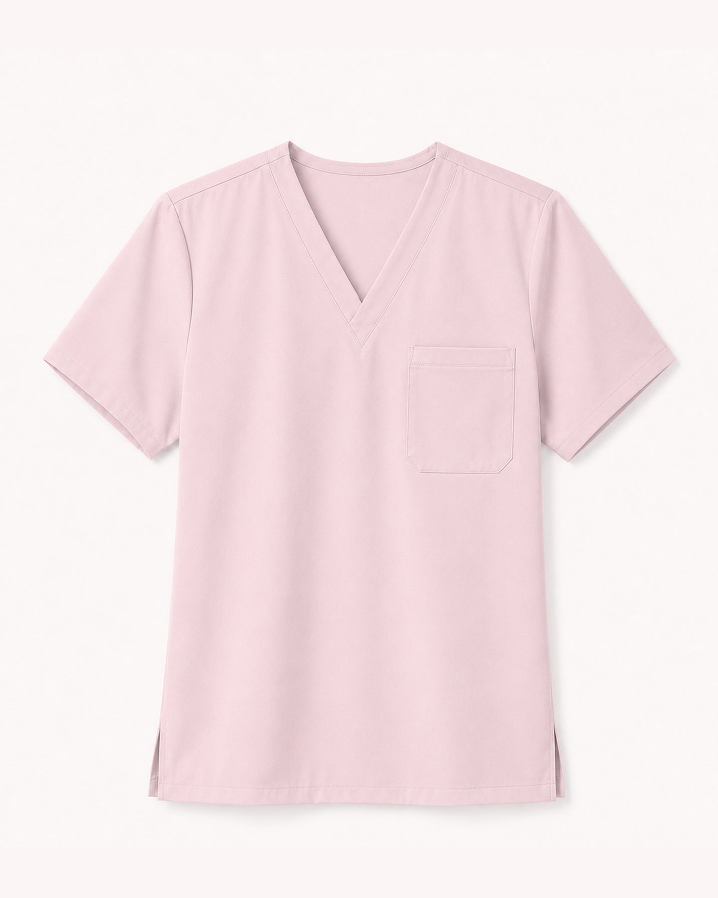 Men's One-Pocket V-neck Scrub Top Rose Quartz