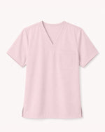 Men's One-Pocket V-neck Scrub Top Rose Quartz