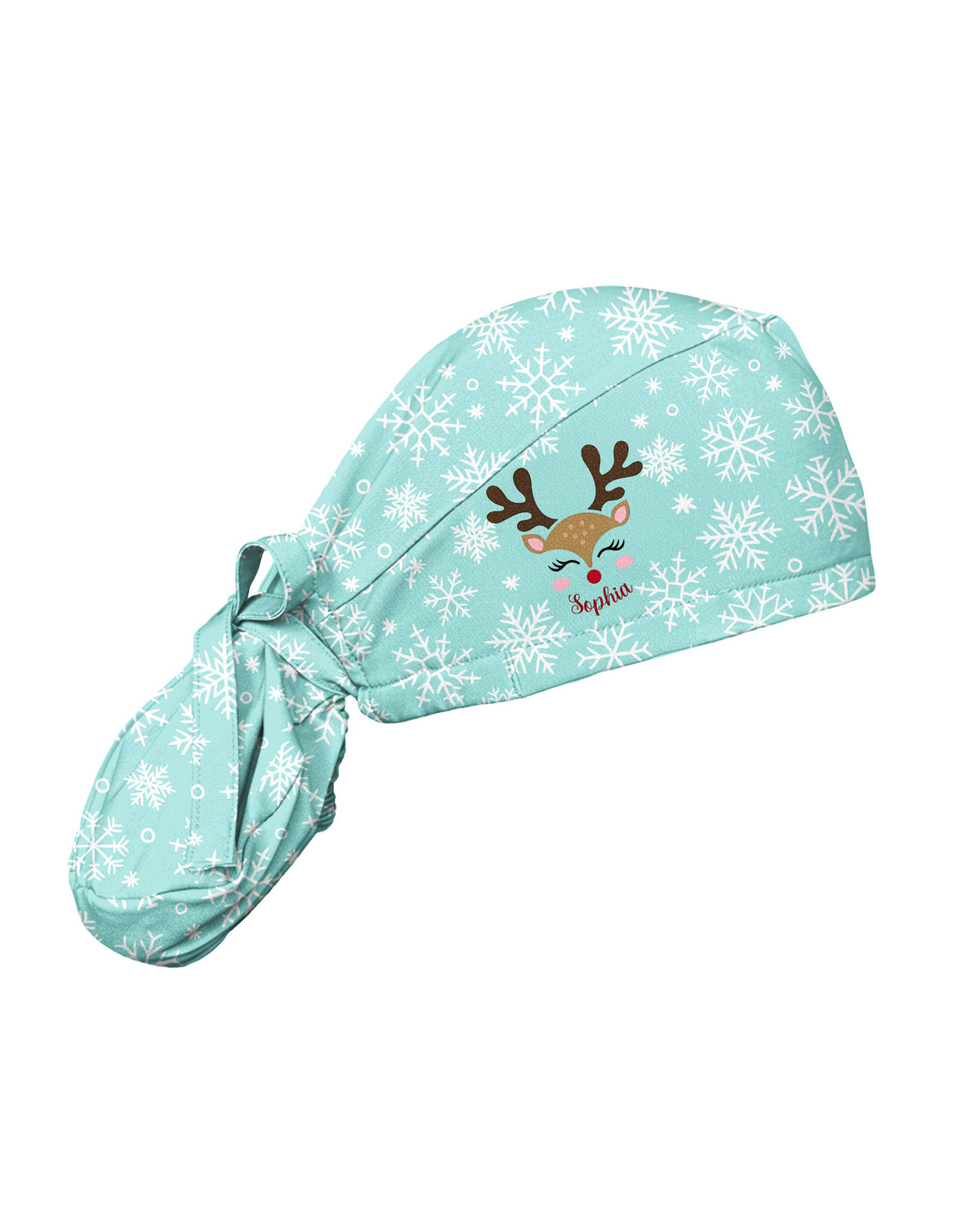 Personalized Name And Reindeer Christmas Crew Funny Gift For Nurse Coworker Cap