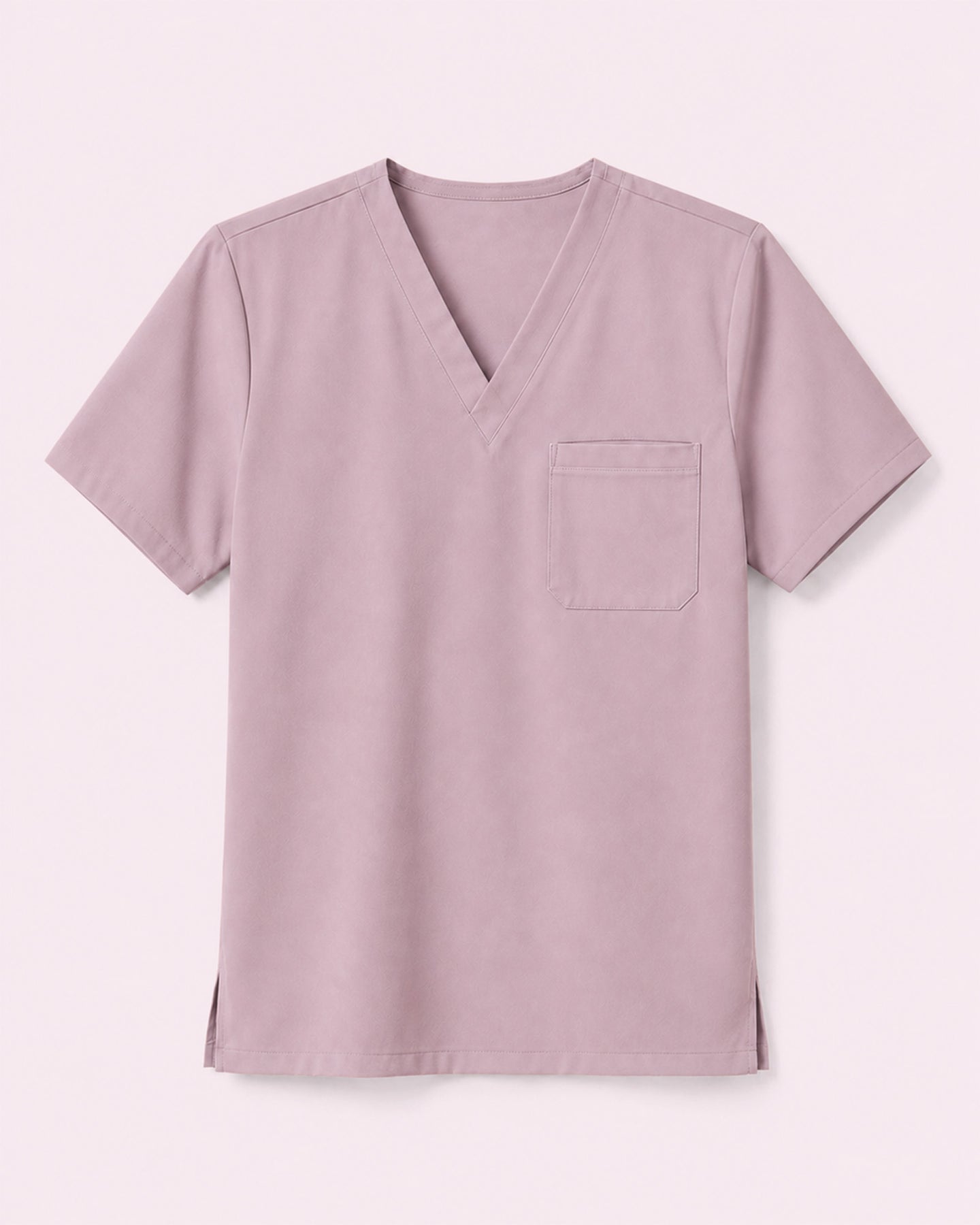 Men's One-Pocket V-neck Scrub Top Blossom