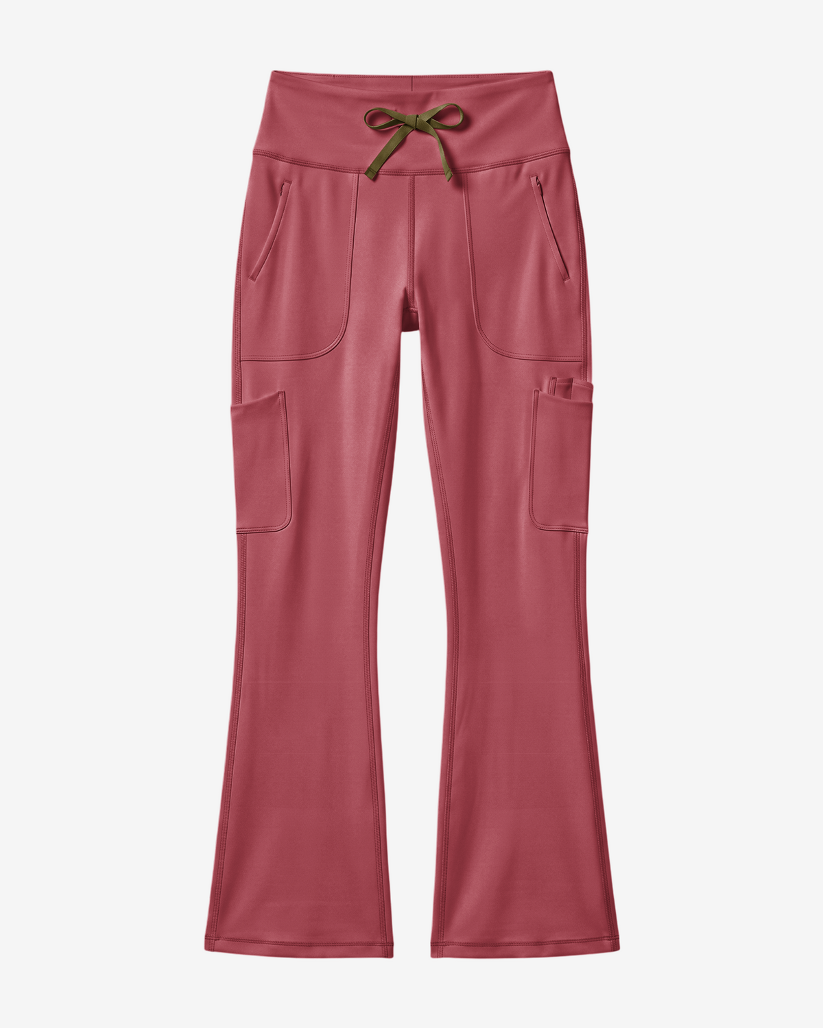 High-Rise Flare Scrub Legging Berry Spice
