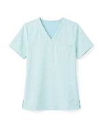 Women's One-Pocket V-neck Scrub Top Sky Blue