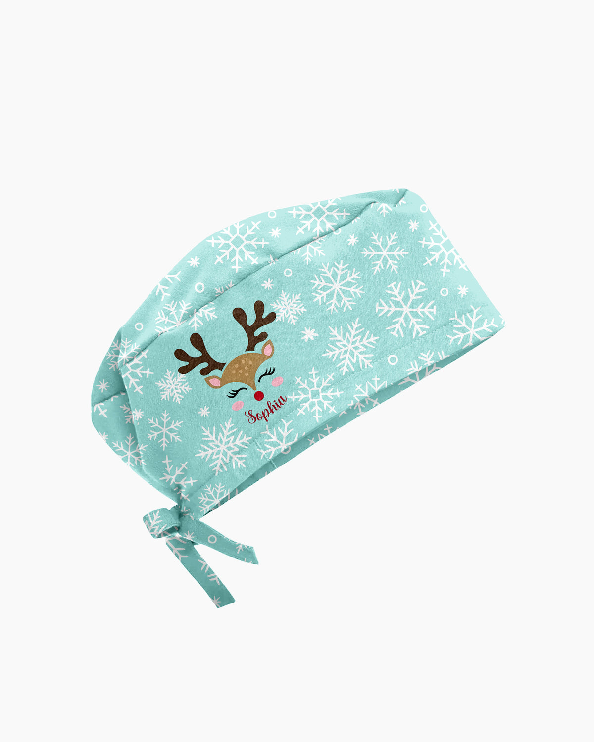 Personalized Name And Reindeer Christmas Crew Funny Gift For Nurse Coworker Cap