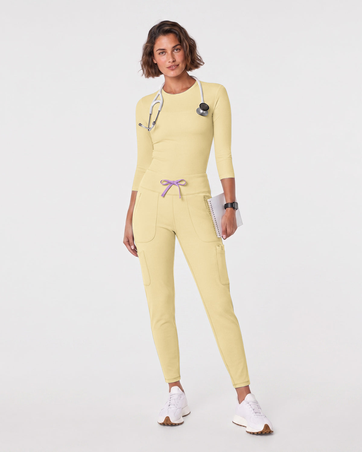 High-Rise Scrub Legging Butter Yellow