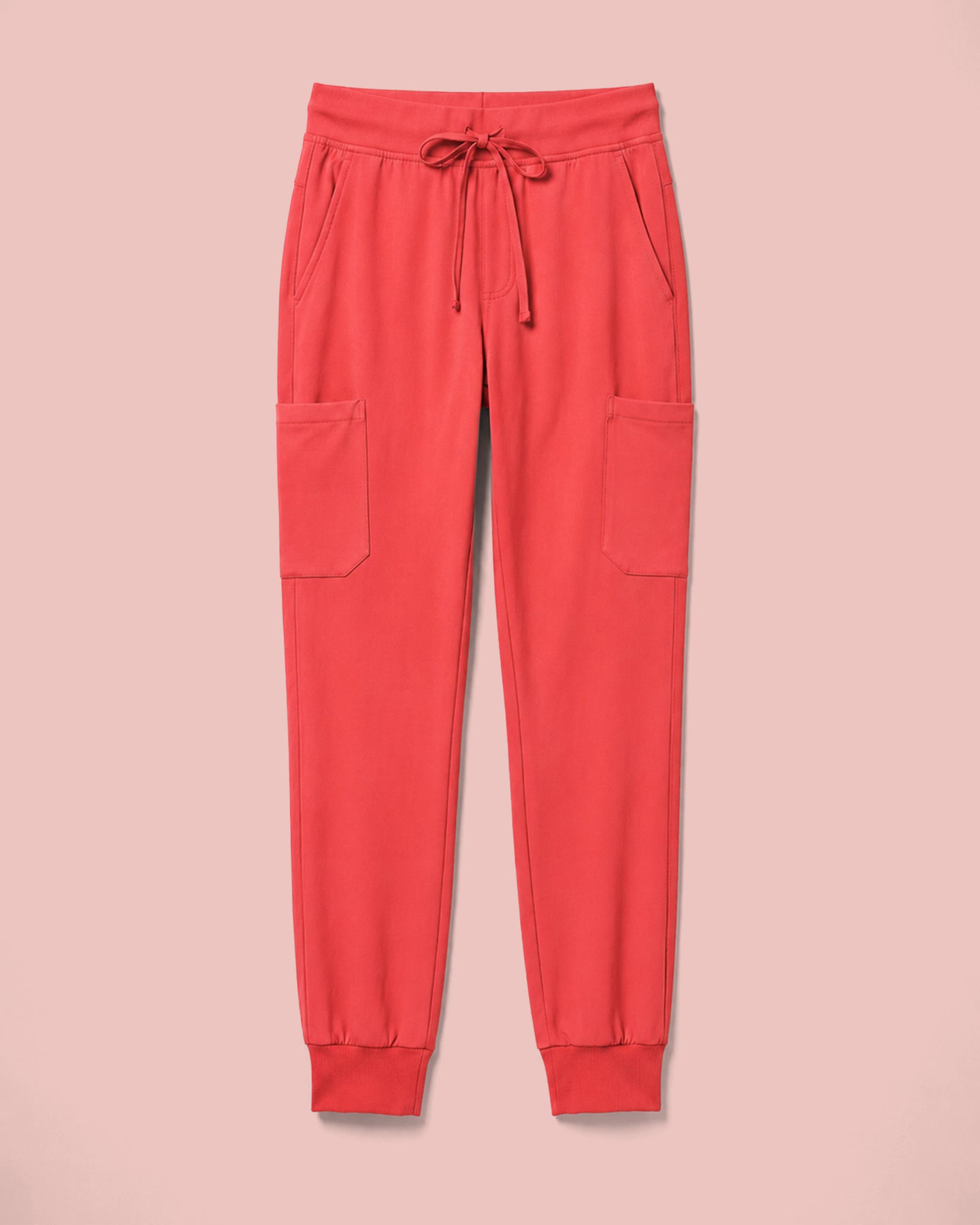 Men's 6-Pocket Jogger Scrub Pant Coral