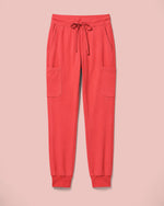 Men's 6-Pocket Jogger Scrub Pant Coral