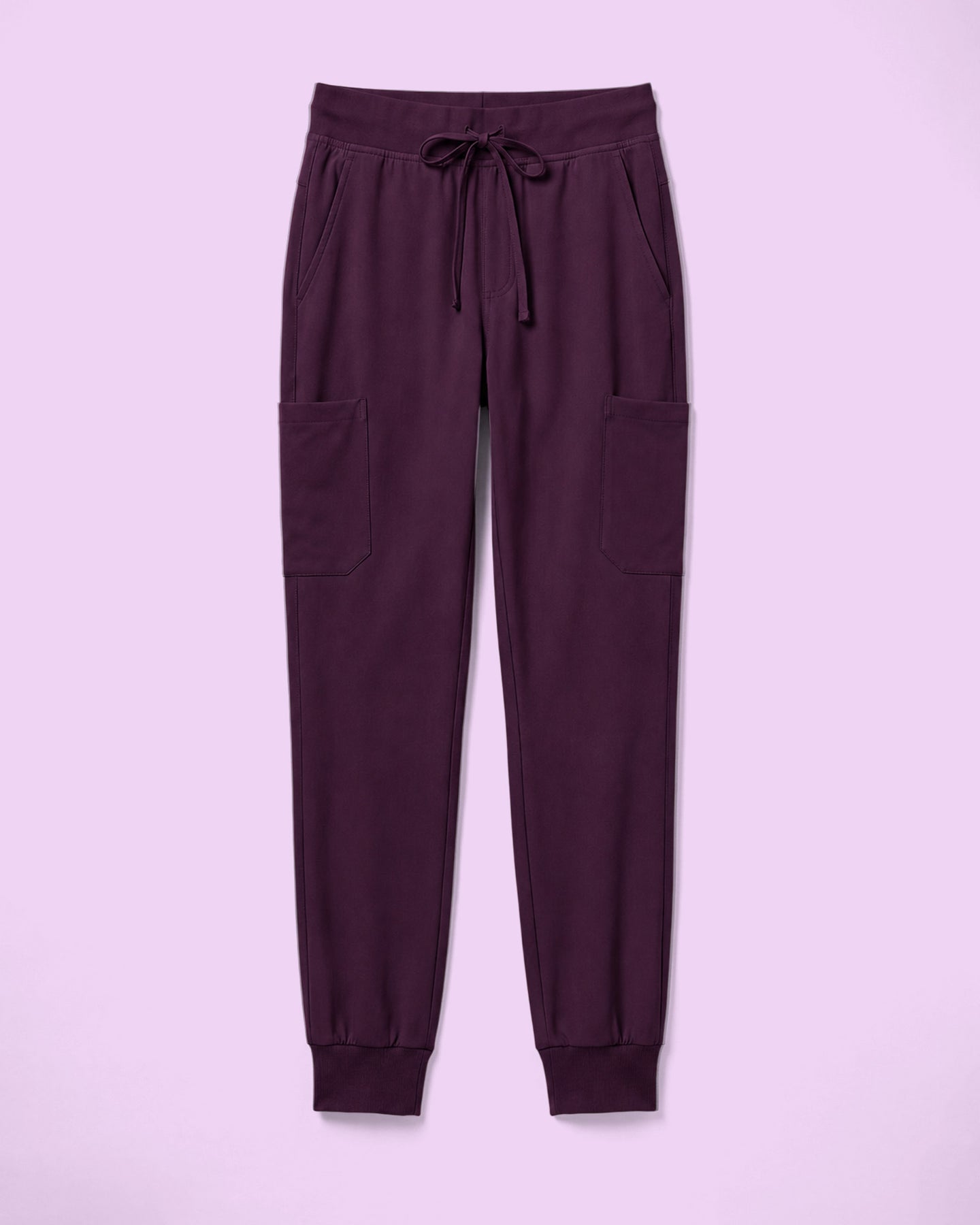 Men's 6-Pocket Jogger Scrub Pant Deep Eggplant