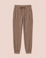 Men's 6-Pocket Jogger Scrub Pant Mocha