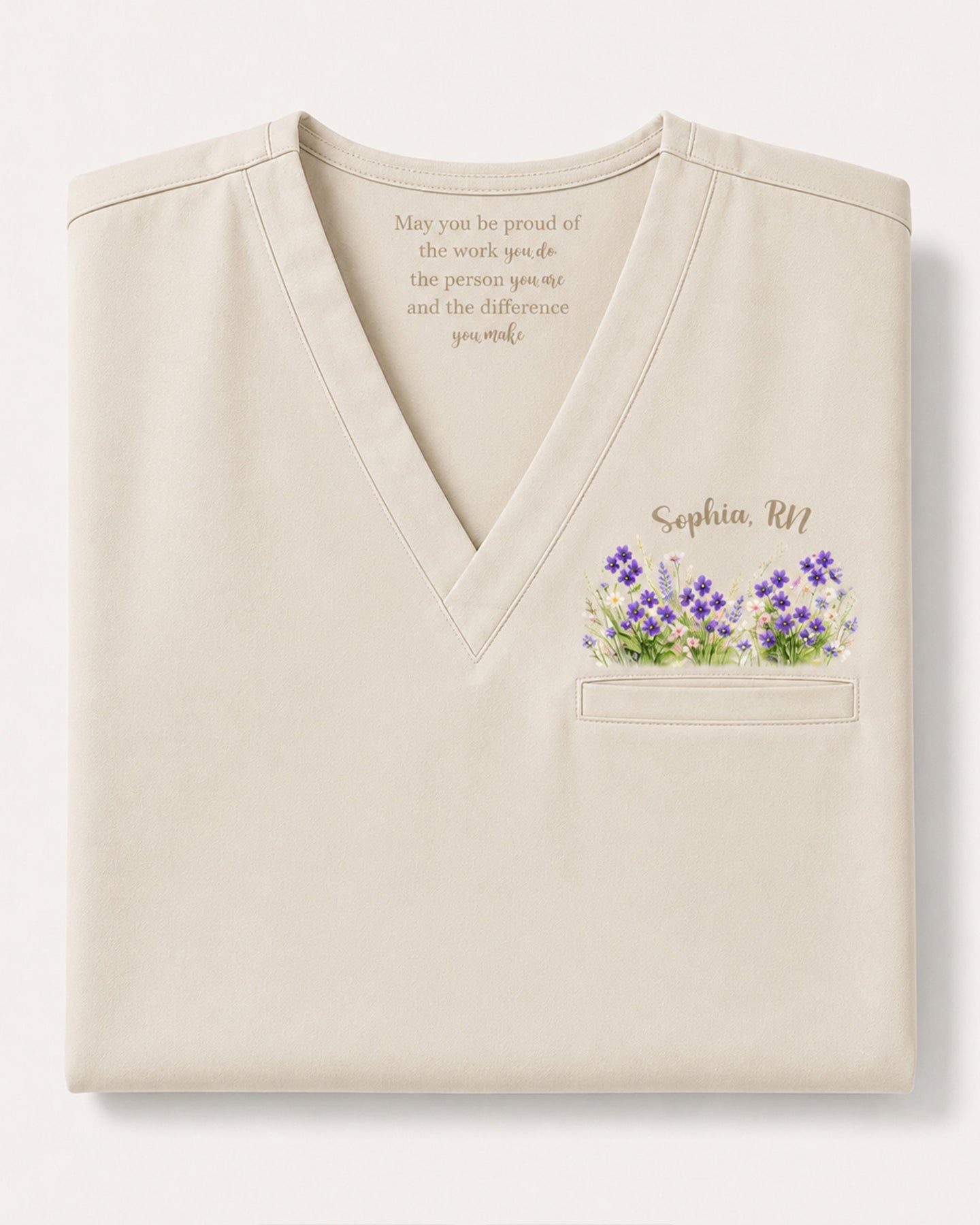 Personalized Name And Birth Month Flower May You Be Proud Gift For Nurse Colleague Top