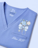 Personalized Name And Job Title Nurse You Can Do Hard Things Stethoscope Bow With Flower Top