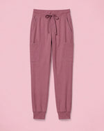 Women's 6-Pocket Jogger Scrub Pant Mauve