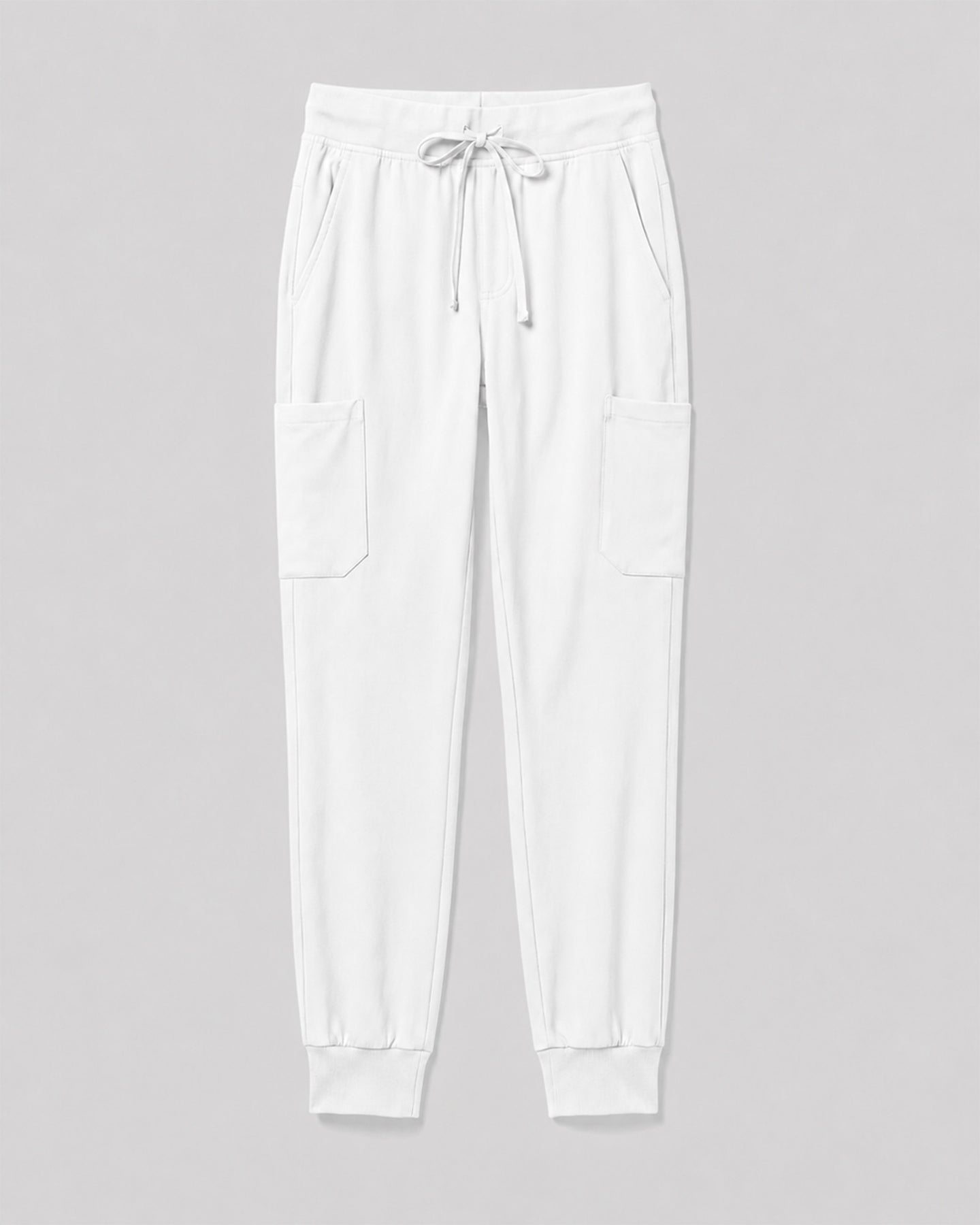 Men's 6-Pocket Jogger Scrub Pant White