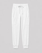 Men's 6-Pocket Jogger Scrub Pant White