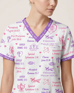 Personalized Name And Specialty God Says I Am Nurse Bible Pattern Top