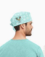 Personalized Name And Reindeer Christmas Crew Funny Gift For Nurse Coworker Cap