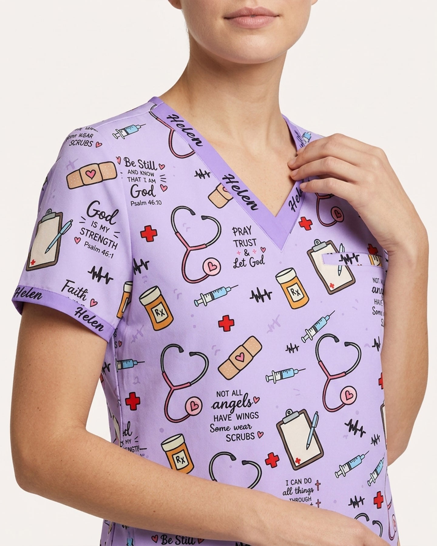 Personalized Name Nurse God Affirmations Top