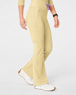 High-Rise Flare Scrub Legging Butter Yellow