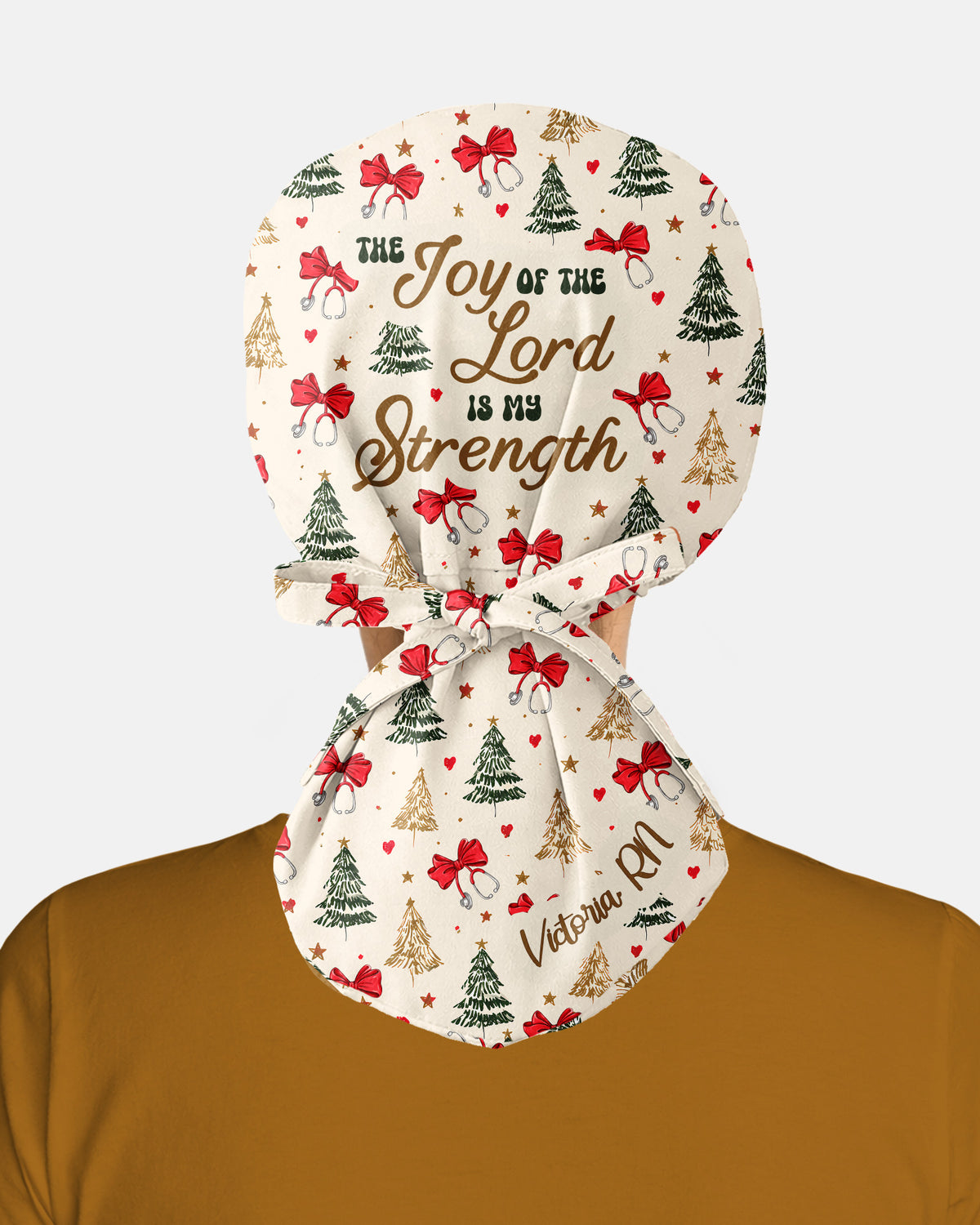 Personalized Job Title And Year The Joy Of The Lord Is My Strength Christian Christmas Gift For Nurse Cap