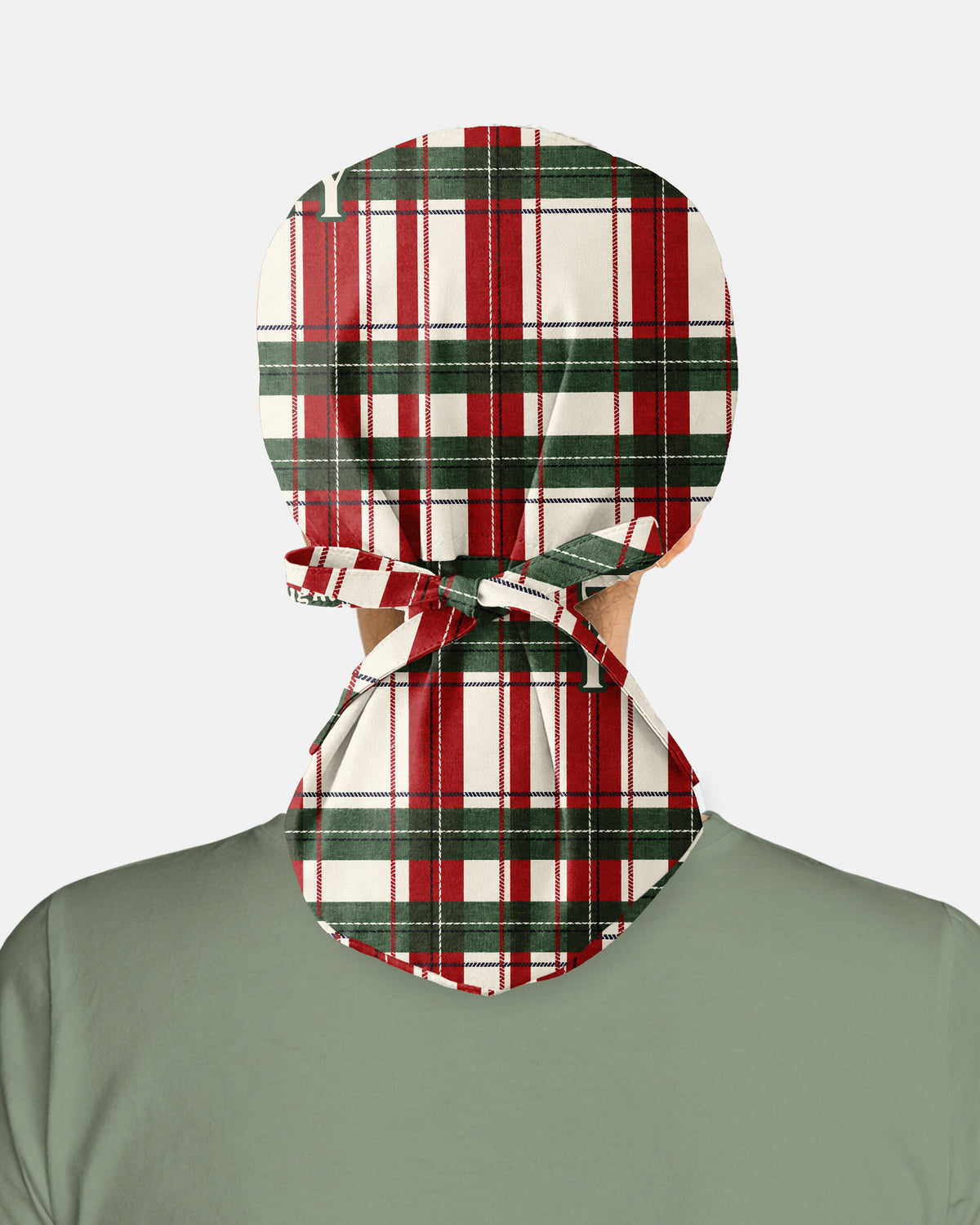 Personalized Name And Job Title Merry And Bright Plaid Pattern Christmas Gift For Nurse Cap
