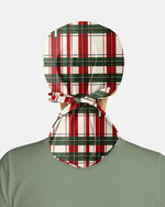 Personalized Name And Job Title Merry And Bright Plaid Pattern Christmas Gift For Nurse Cap