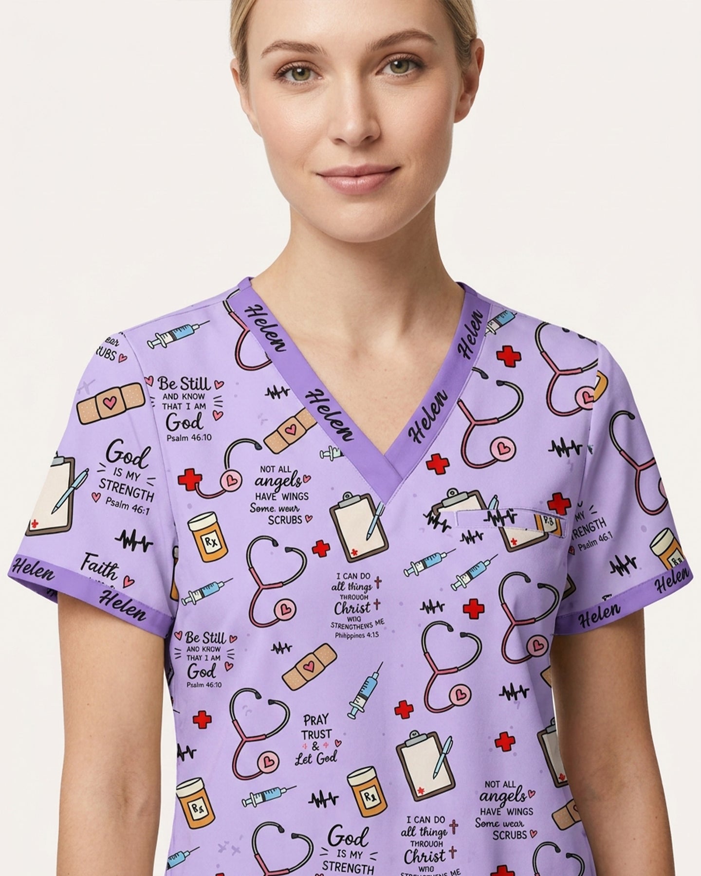 Personalized Name Nurse God Affirmations Top