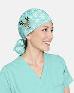 Personalized Name And Reindeer Christmas Crew Funny Gift For Nurse Coworker Cap