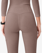 High-Rise Flare Scrub Legging Smokey Taupe