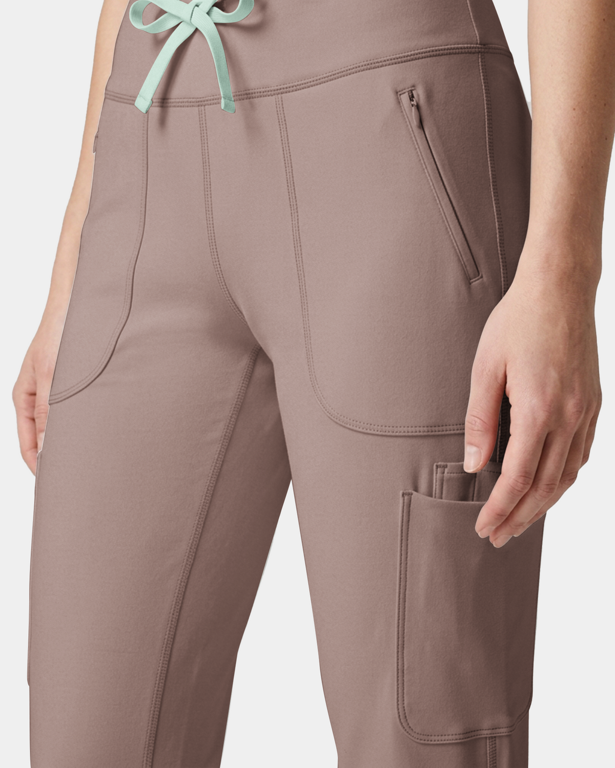 High-Rise Scrub Legging Smokey Taupe
