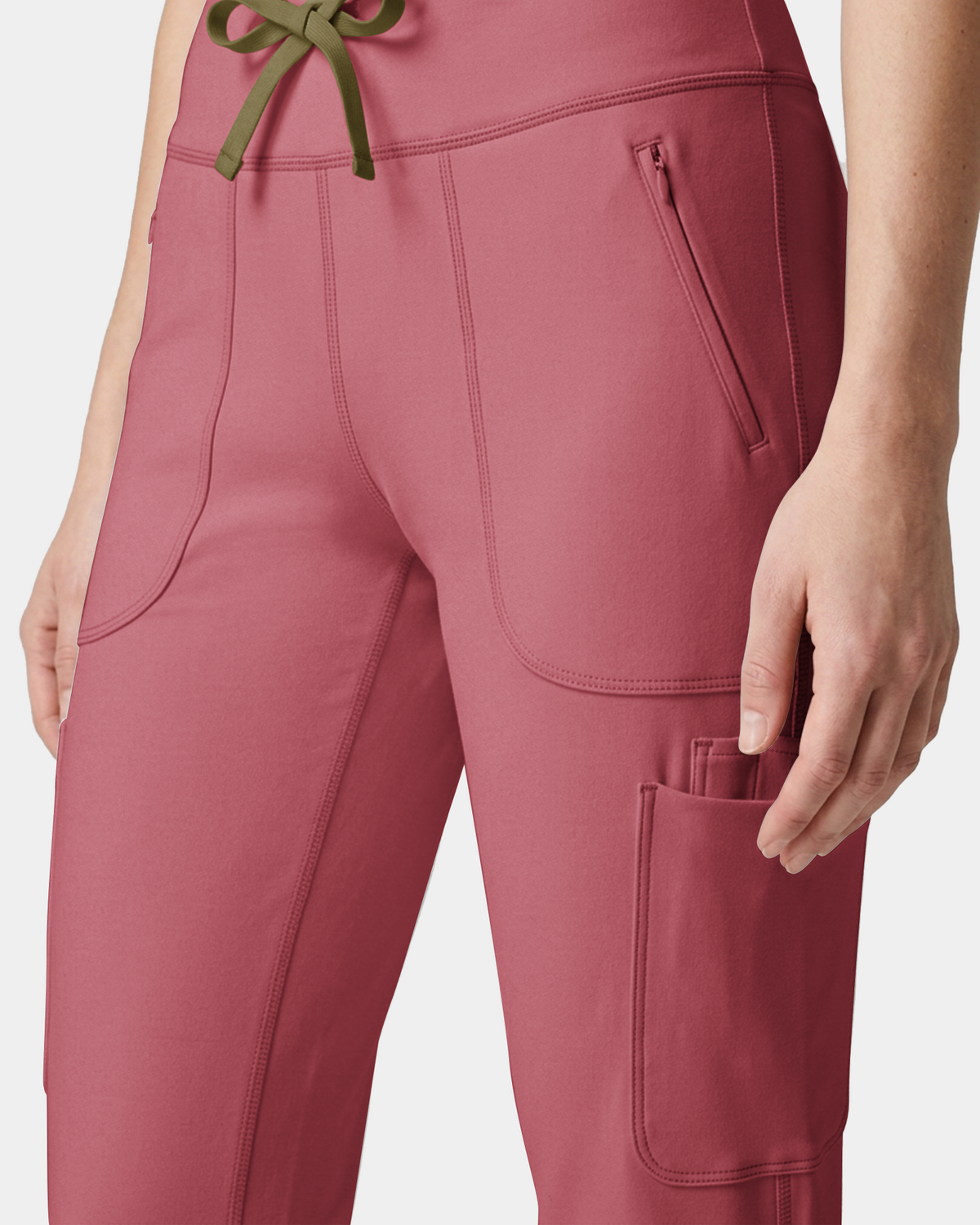 High-Rise Scrub Legging Berry Spice