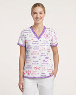 Personalized Name And Specialty God Says I Am Nurse Bible Pattern Top