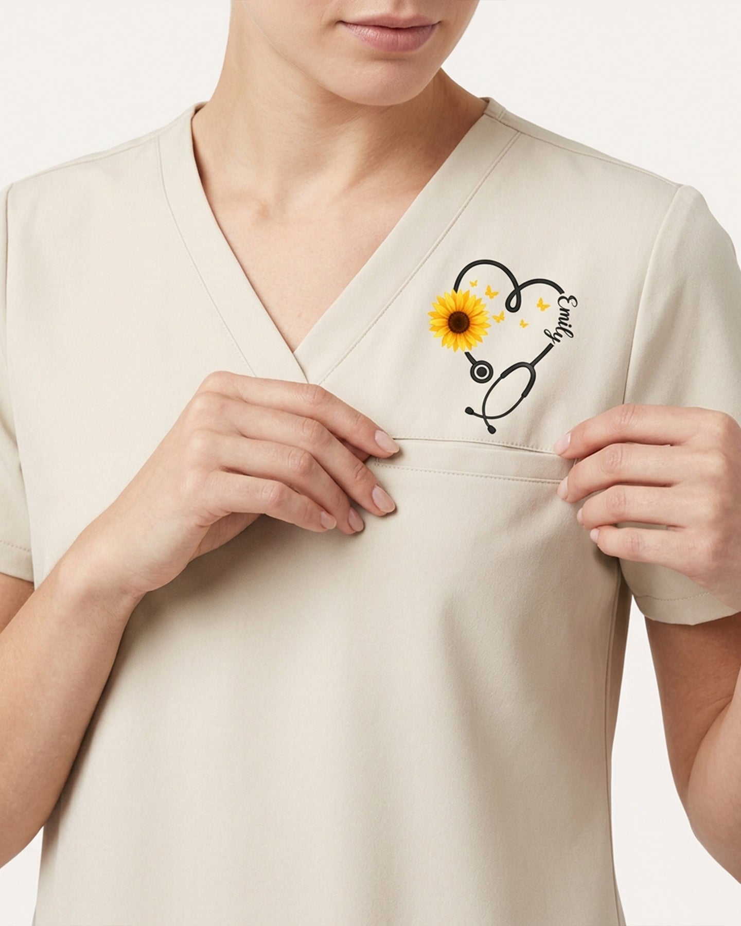 Personalized Name You Are Sunshine In Human Form Sunflower Gift For Nurse Colleague Top