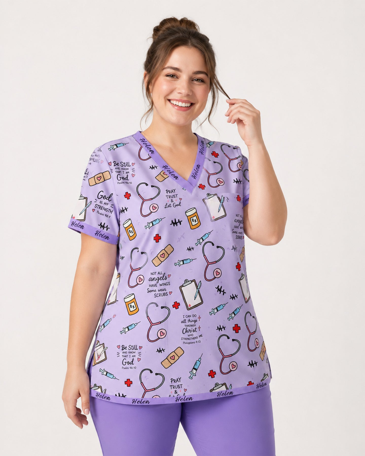 Personalized Name Nurse God Affirmations Top